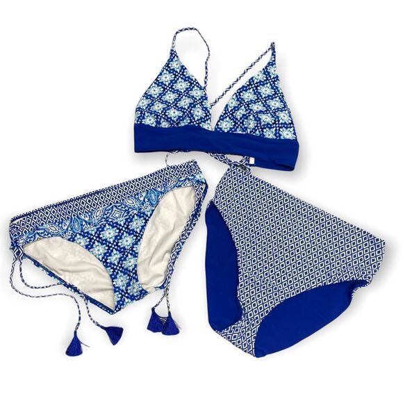 Lands' End 3 pc Swimsuit Bikini Set size Medium - Picture 1 of 16